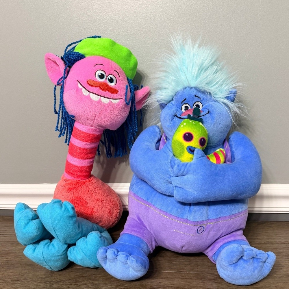 Dreamworks‎ Trolls Cooper & Biggie Plush Set